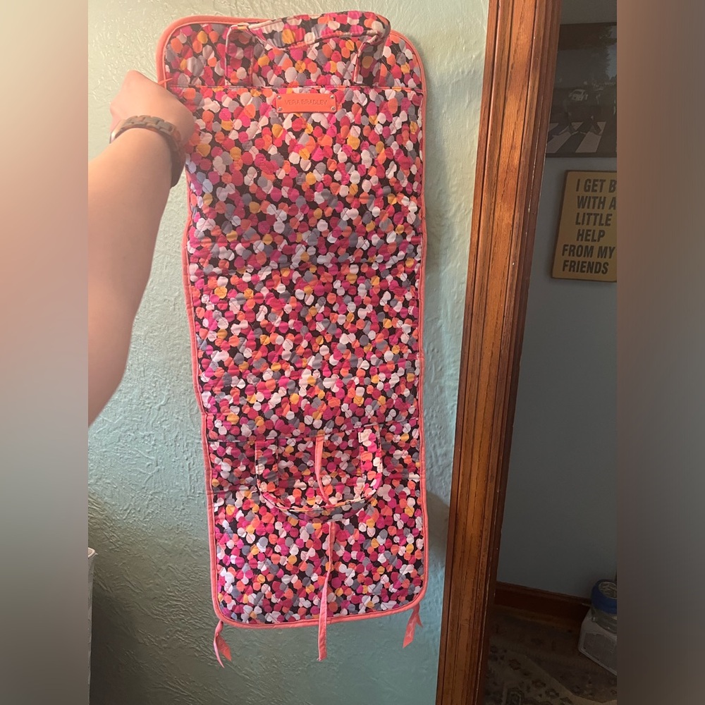 VERA BRADLEY Travel Grand Hanging Organizer in Orange Magenta Multi Color